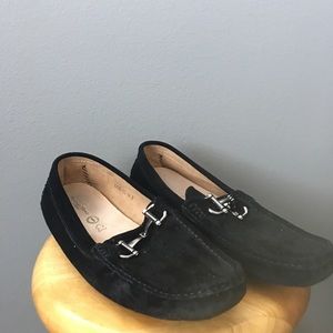 black loafers
